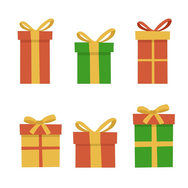 Colección de diferentes cajas de regalos