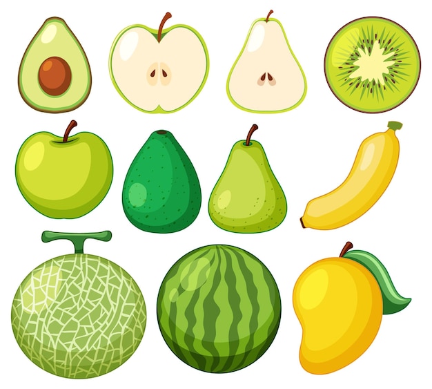 Una colección de diferentes frutas.