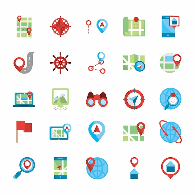 una colección de diferentes iconos, incluido uno que dice personal