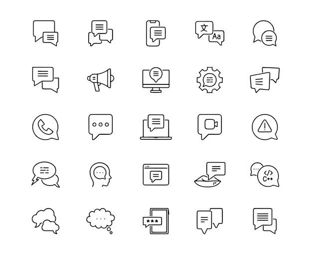 una colección de diferentes iconos, incluido un televisor, una cámara y un letrero que dice:
