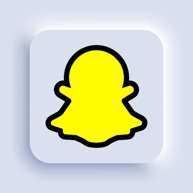 Vector colección de diferentes iconos de snapchat logotipo de redes sociales arte lineal y estilo plano aislado en fondo blanco icono de línea vectorial para negocios y publicidad editorial