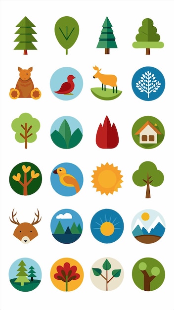 una colección de diferentes imágenes de animales y animales