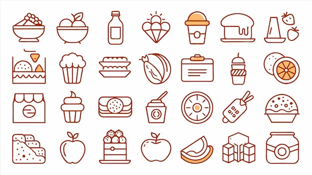 una colección de diferentes imágenes de pasteles y postres