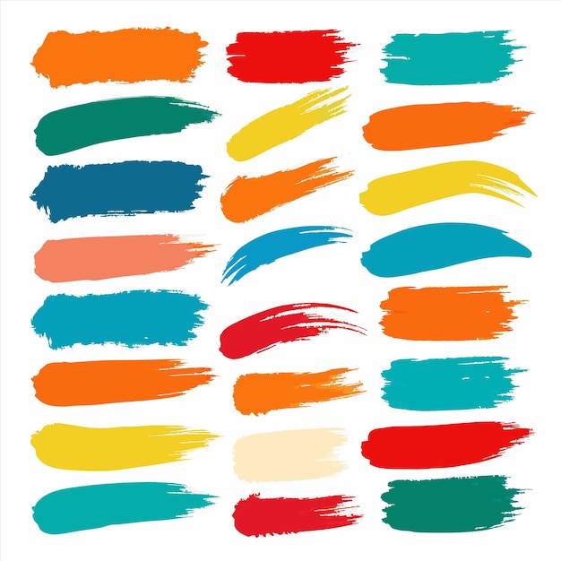 una colección de diferentes líneas de colores con diferentes colores y colores