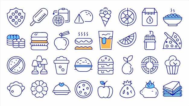 una colección de diferentes pasteles y postres