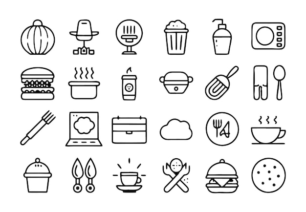 una colección de diferentes utensilios de cocina y utenselios de cocina