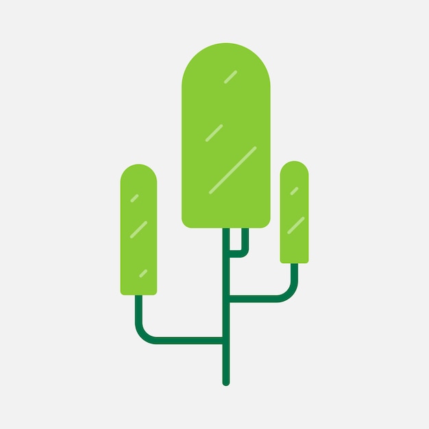 colección de diseño de elementos de árbol minimalista