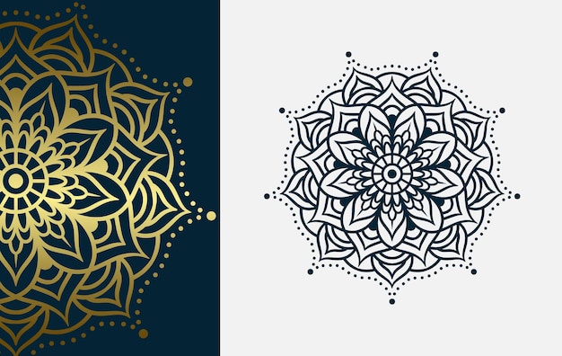 Colección de diseño de formas vectoriales de estilo mandala