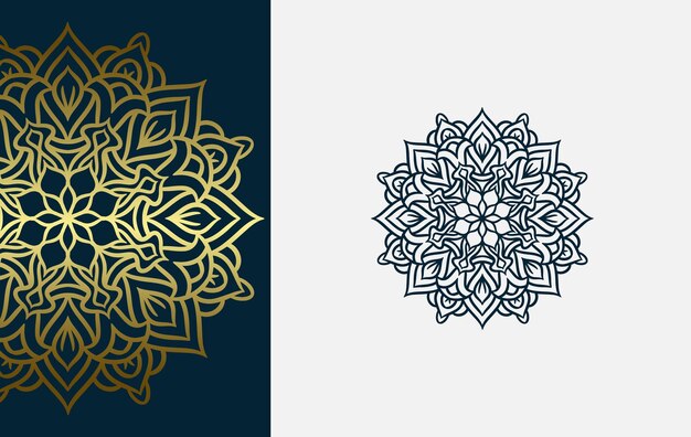 Colección de diseño de formas vectoriales de estilo mandala