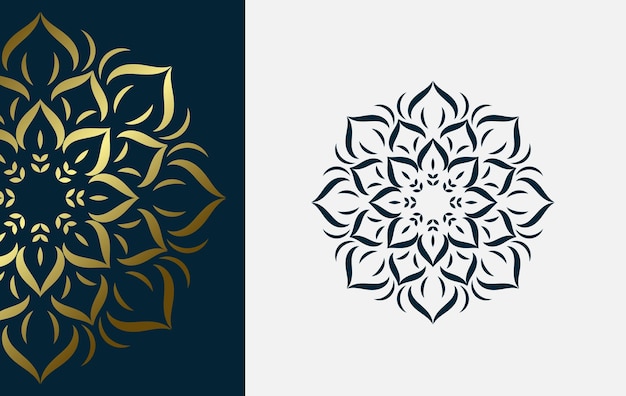 Colección de diseño de formas vectoriales de estilo mandala