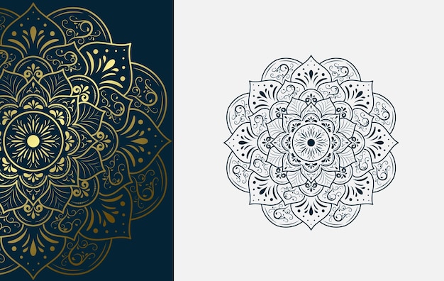Colección de diseño de formas vectoriales de estilo mandala