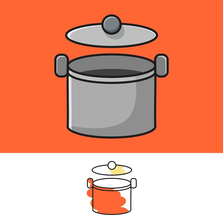 Vector colección de diseño de ilustración de equipo de cocina