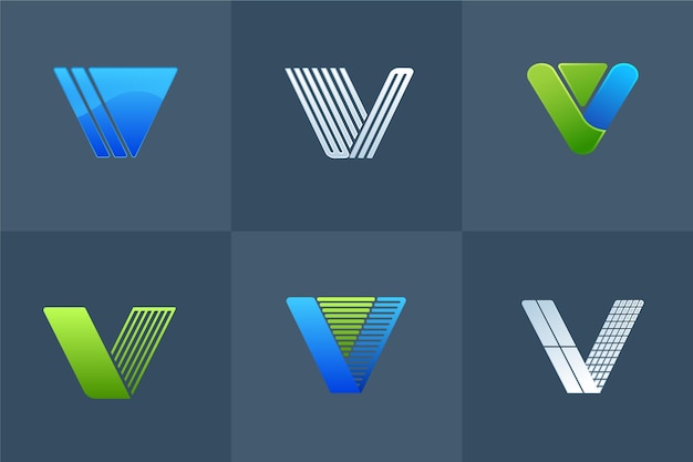 Vector colección de diseño de logo v