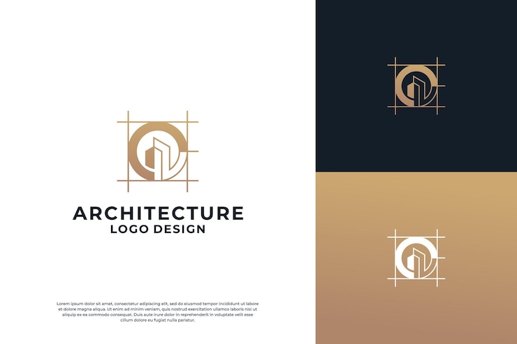 Vector colección de diseño de logotipo arquitectónico diseño de logotipo de renovación de edificios