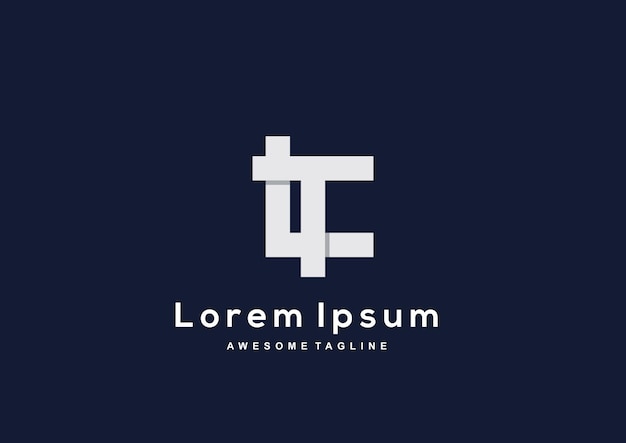 Colección de diseño de logotipo Luxury Letter LT para identidad corporativa de marca