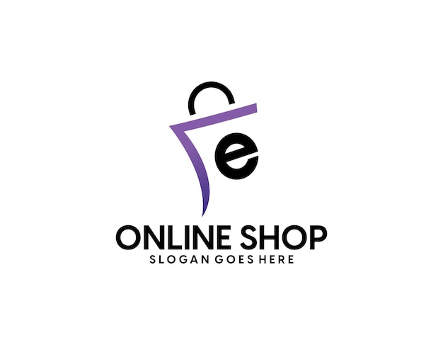colección de diseño de logotipo de tienda de compras