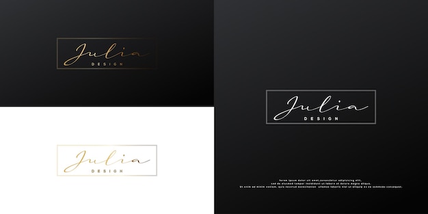 Colección de diseño de logotipos de lujo para identidad corporativa de marca vector gratuito