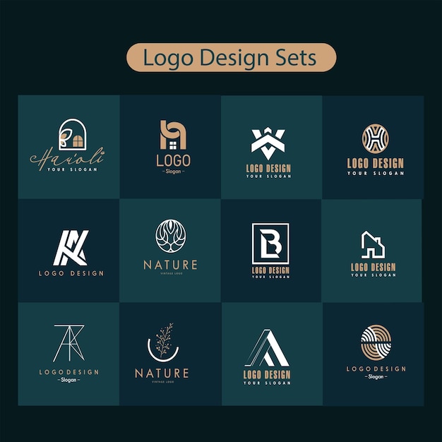 Colección de diseño de logotipos