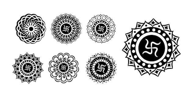 Colección de diseño de mandala rakhi
