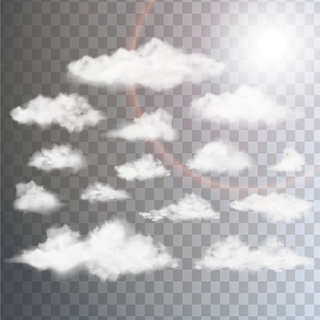 Colección de diseño de nubes