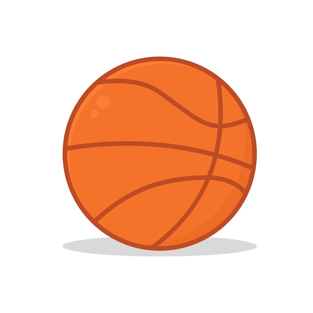 Colección de diseño plano de vector de baloncesto icono de diseño de baloncesto de estilo plano