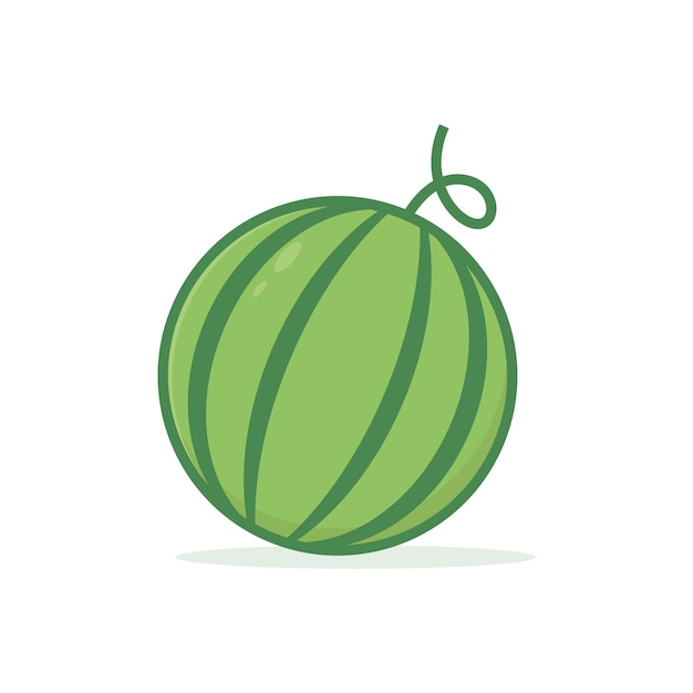 Colección de diseño plano de vector de sandía icono de diseño de sandía de estilo plano