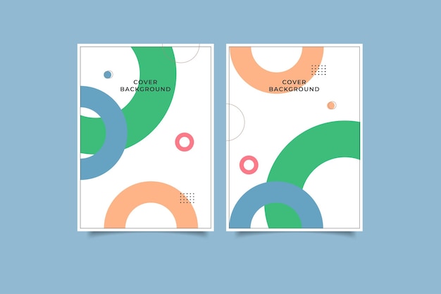 colección de diseño de portada geométrica