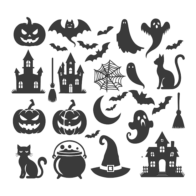 Colección de diseño vectorial festivo de Halloween