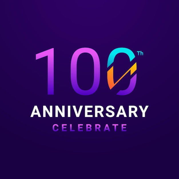 Colección de diseño vectorial de números de aniversario