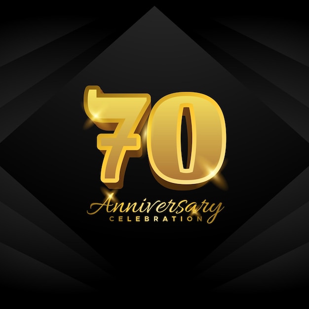 Colección de diseño vectorial de números de aniversario