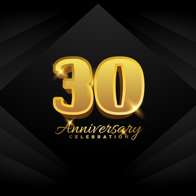 Colección de diseño vectorial de números de aniversario