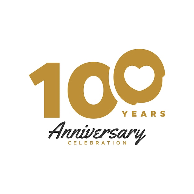 Colección de diseño vectorial de números de oro del aniversario
