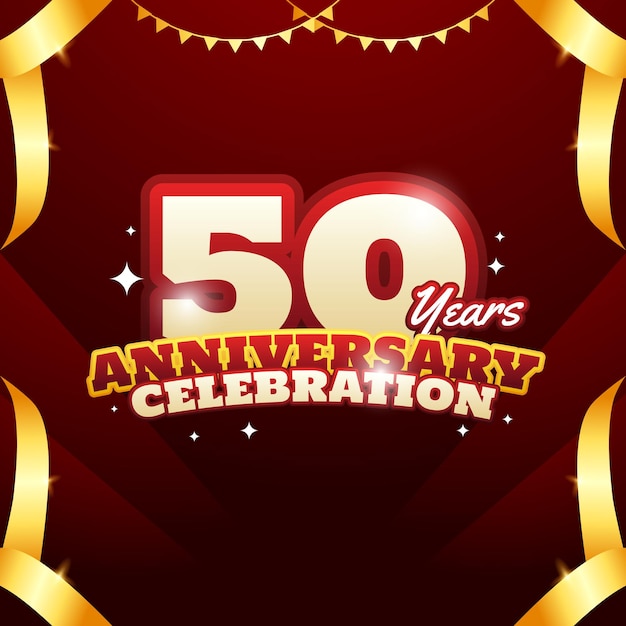 Colección de diseño vectorial de números de oro del aniversario