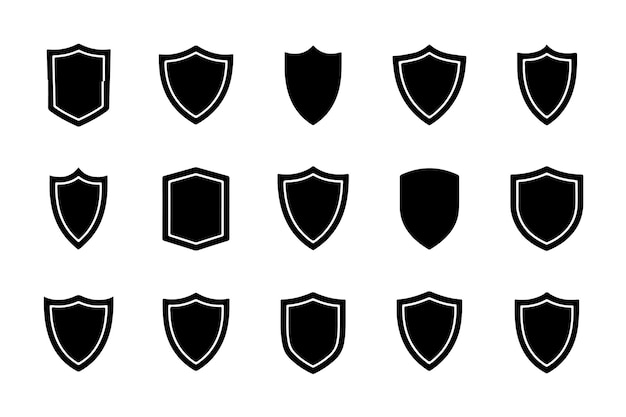 Colección de diseños de escudos versátiles