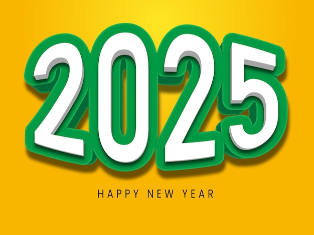 Colección de Diseños de Feliz Año Nuevo 2025 Diseños de carteles elegantes y hermosos Vector premium