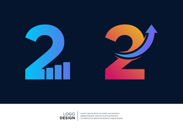 Colección de diseños de logotipos número 2 para la financiación e inversión de empresas