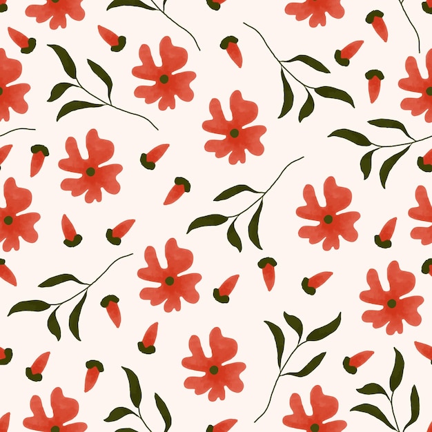 Colección de diseños de patrones vectoriales arreglos florales hojas verdes marrón e ilustraciones florales