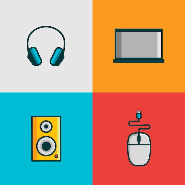 Colección de dispositivos electrónicos