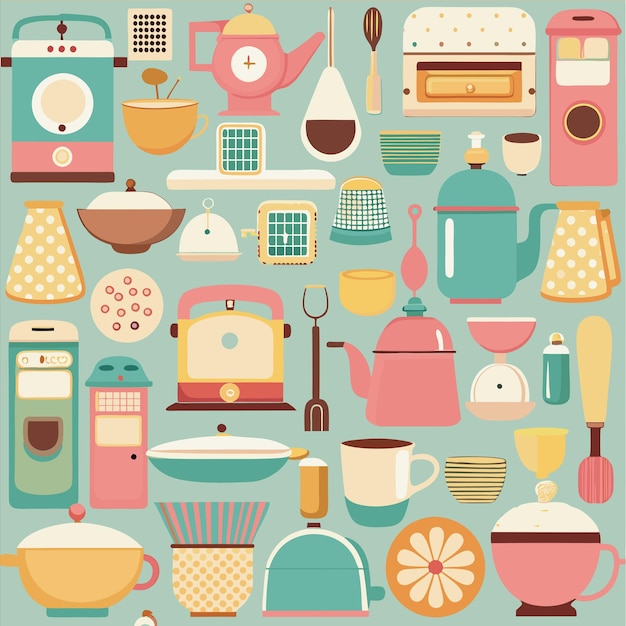 una colección de electrodomésticos de cocina, incluido uno que dice "cuina"