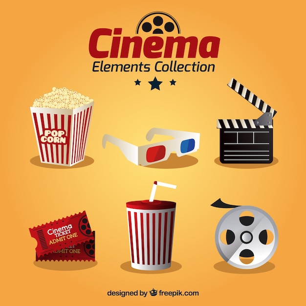 Colección del elemento película realista