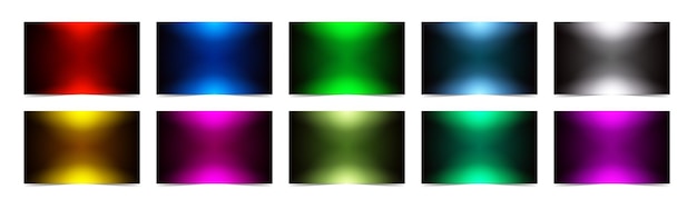 Colección de elementos de fondo claros con una mezcla de colores oscuros