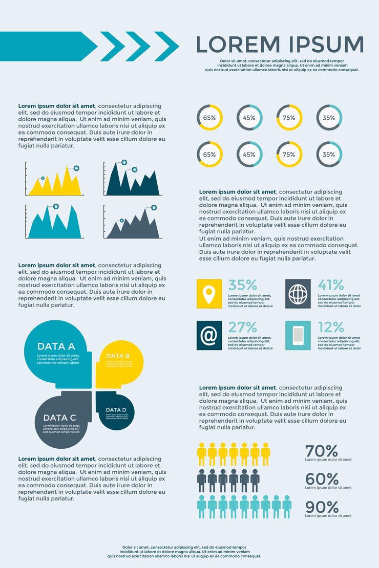 Vector colección de elementos de infografía para banner de diagrama de sitio web de folleto de presentación de folleto