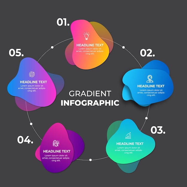 Colección de elementos infográficos en el estilo de negocio plano moderno Eps 10 Se puede utilizar para diagramas