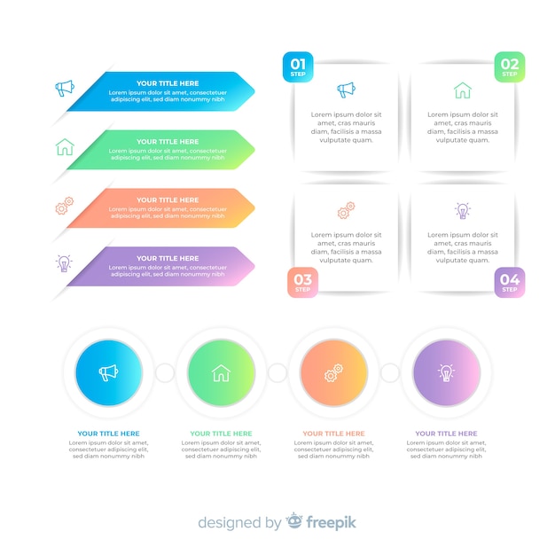 Colección de elementos infográficos