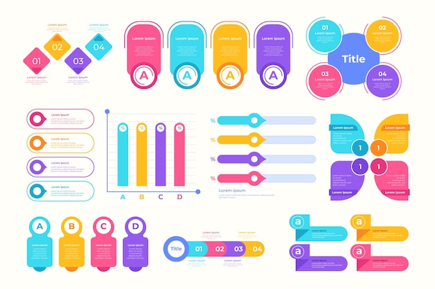 Colección de elementos infográficos