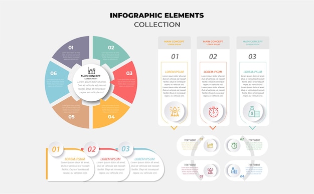 Colección de elementos infográficos