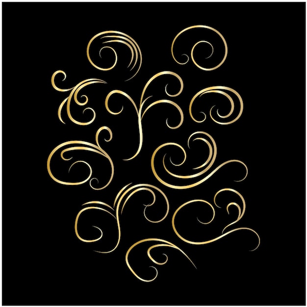 Colección de elementos ornamentales vectoriales