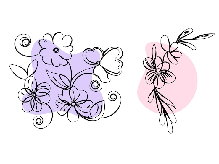 Vector colección de elementos de plantilla dibujados a mano