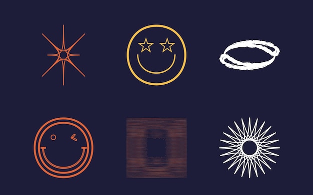 Colección de elementos Y2K Activos gráficos extraordinarios para camisetas modernas diseñadas