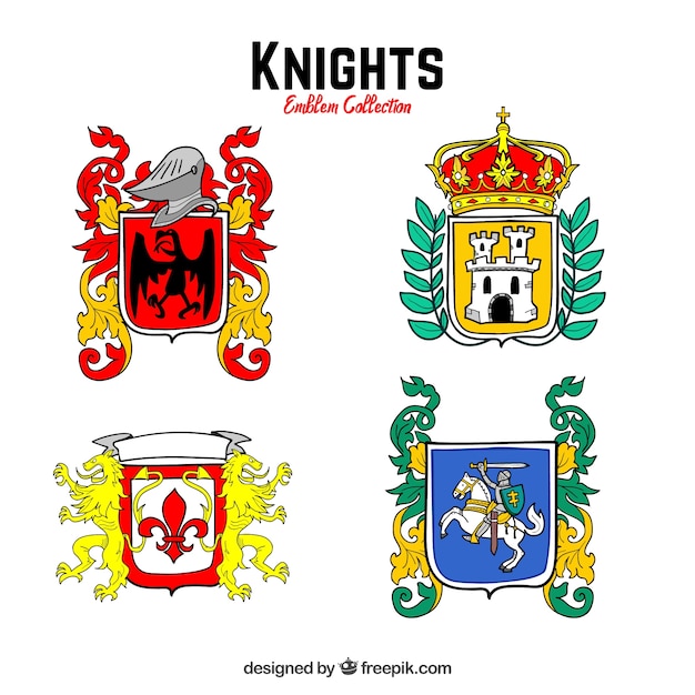 Colección de emblemas de caballero